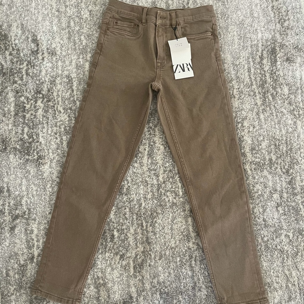 Zara khaki stretch Jeans